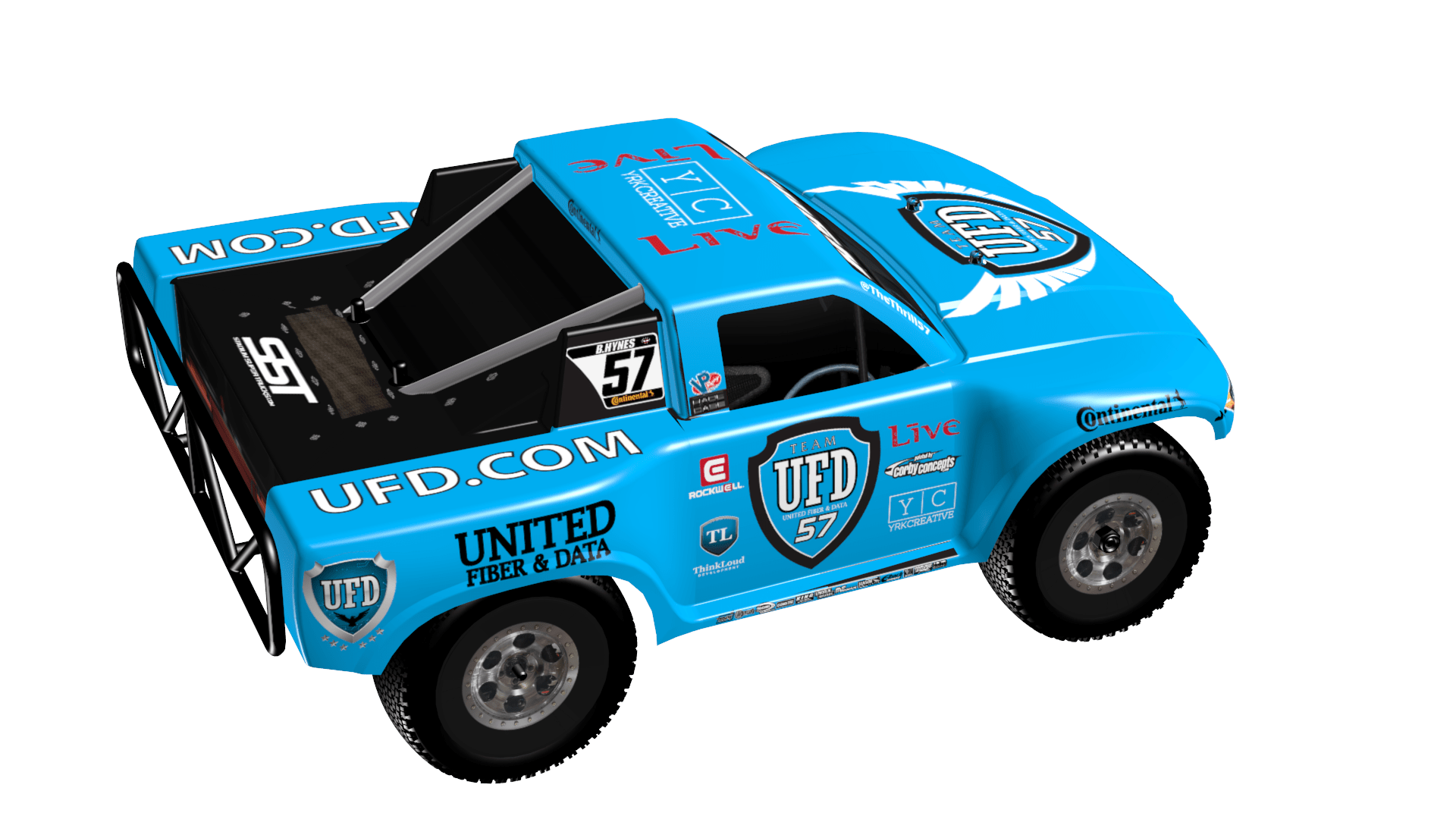 The Thrill blue 1:14 RC stadium super truck